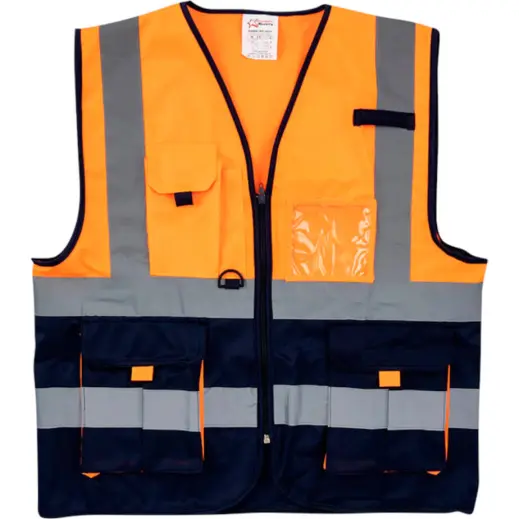 Pioneer Signaling Vest Navy-Orange